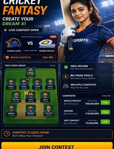 Melhor (melhor bet) fantasy cricket & matchday visual 3